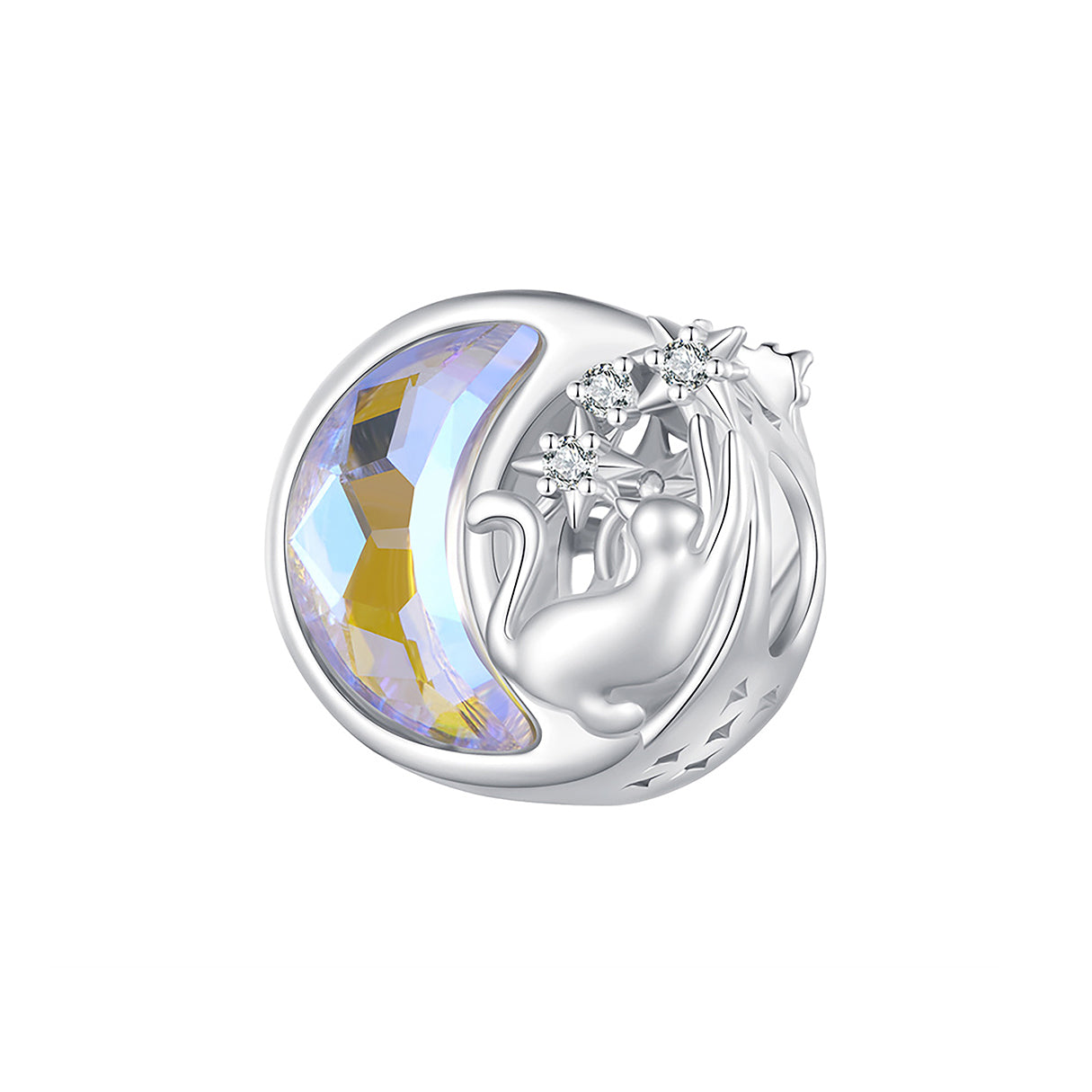 Charm de Plata .925, Cat In The Stars, Miow