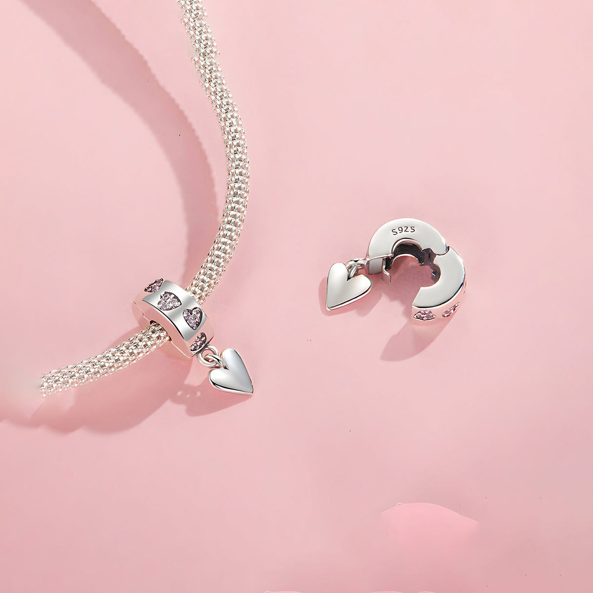 Charm de Corazón, Plata .925, Ame Glam Pop