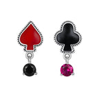 Aretes de Arlequín, Plata .925, Ame Glam Pop