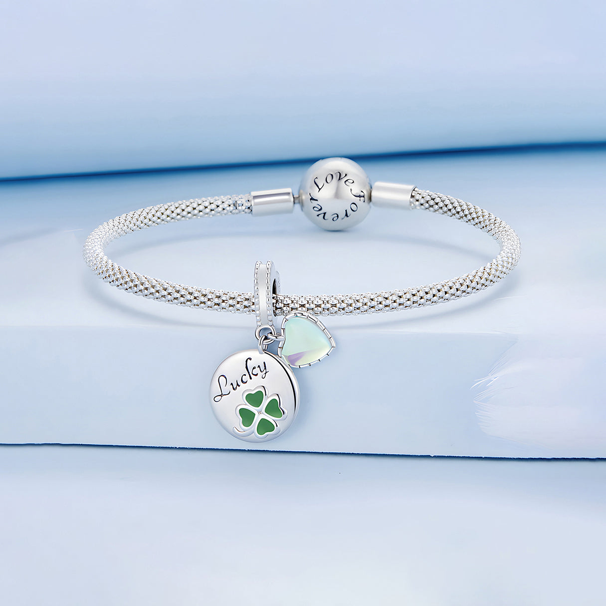 Charm de Trébol, Plata .925, Ame Glam Pop