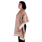 Chal de Cachemira, Knitted Cats Beige, Miow