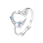 Anillo de Plata .925, Moon Cat, Miow