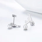 Aretes de Plata .925, Cat Sphere, Miow