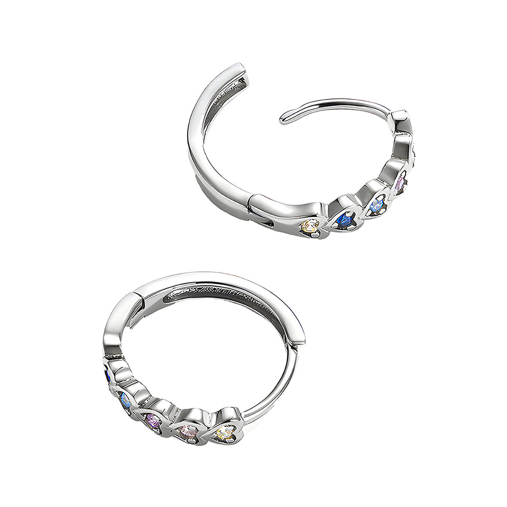 Aretes de Corazón, Plata .925, Ame Glam Pop