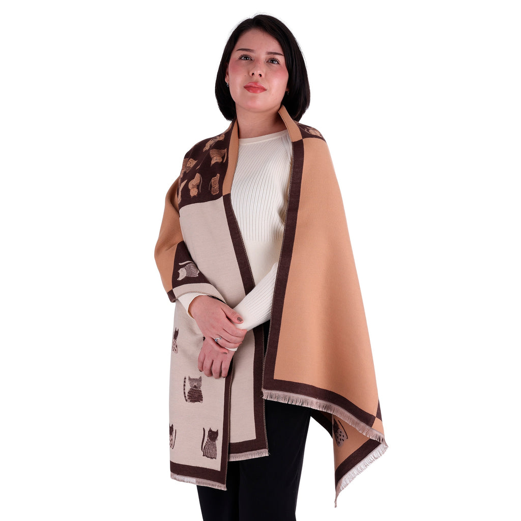 Chal de Cachemira, Cats Painting Camel, Miow