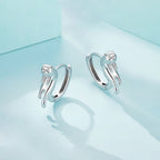 Aretes de Plata .925, Two Serious Cats, Miow