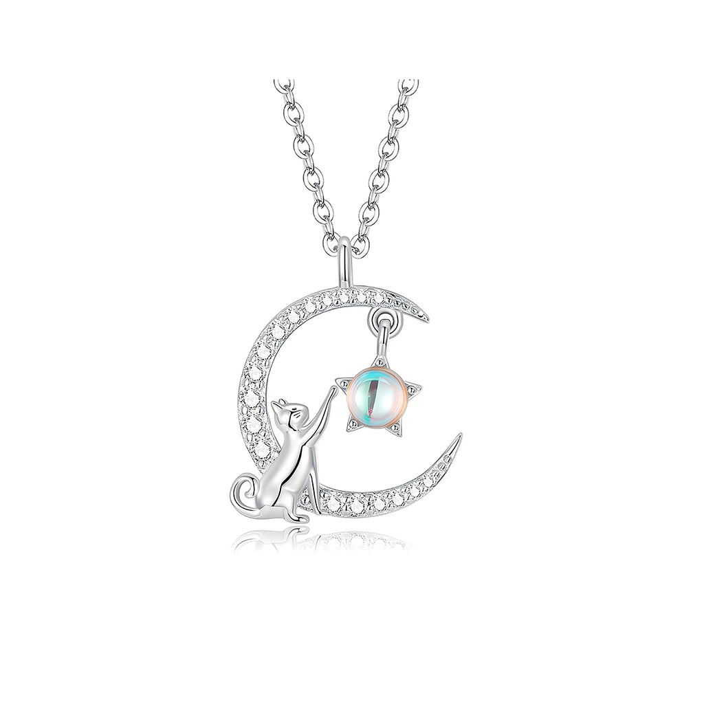 Collar de Plata .925, Cat Eye, Miow
