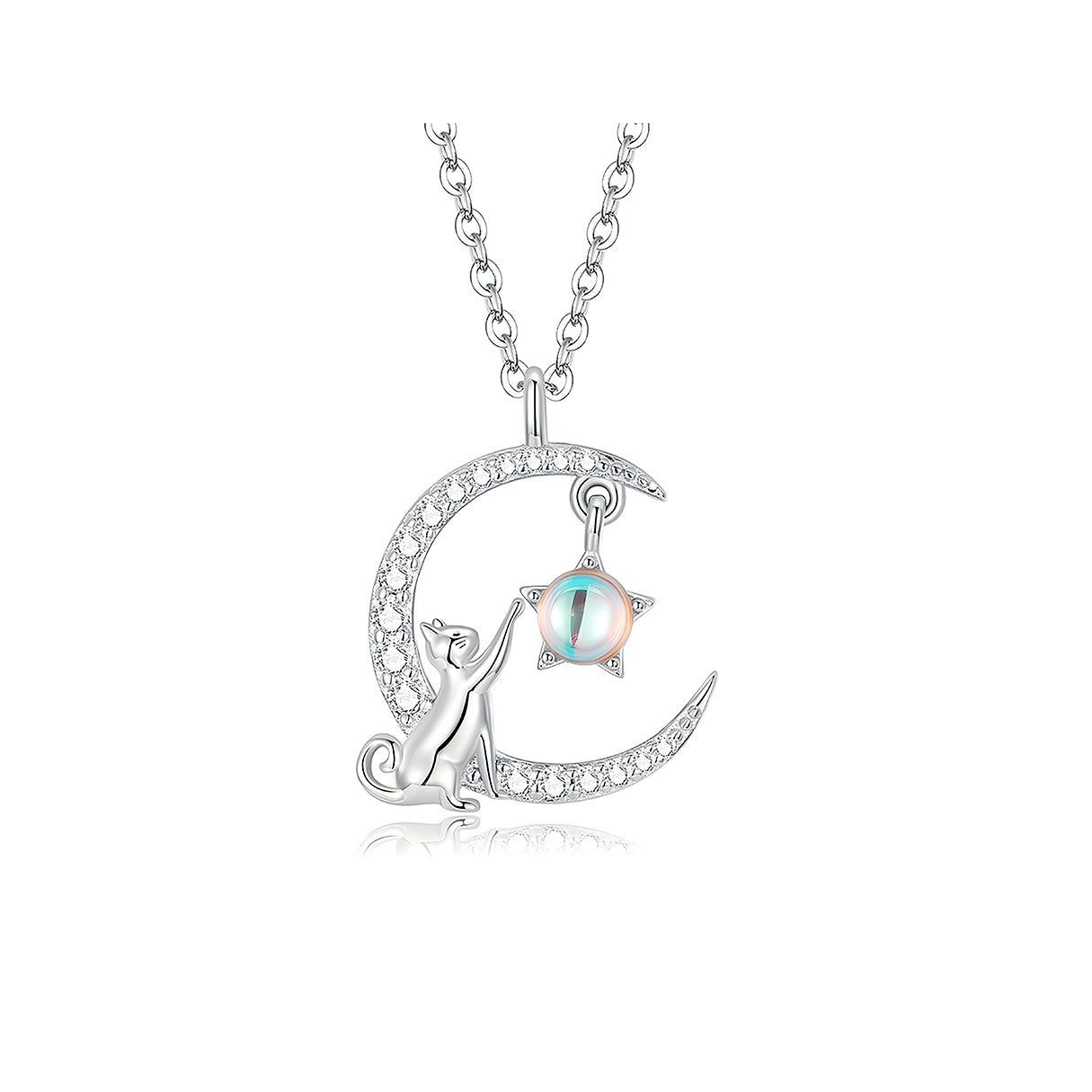 Collar de Plata .925, Cat Eye, Miow