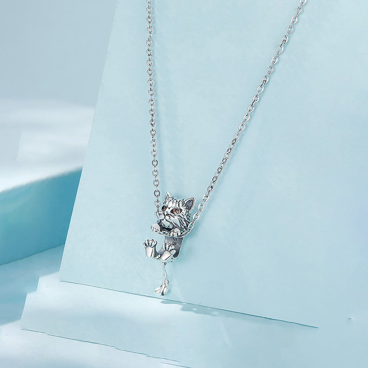 Charm de Plata .925, Bearded Cat, Miow
