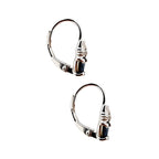 Aretes de Plata .925, Blue Heart Cat, Miow