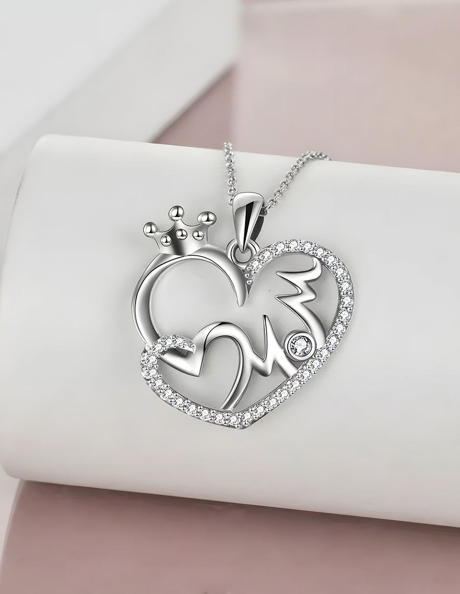 Collar de Corazón, Plata .925, Ame Glam Pop
