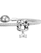 Charm de Plata .925, Footprint And Bone, Miow