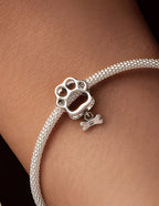 Charm de Plata .925, Footprint And Bone, Miow