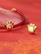 Charm de Plata .925, Chinese Cat'S Paw, Miow