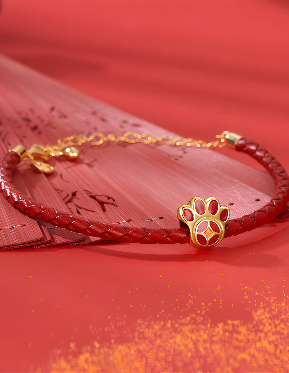 Charm de Plata .925, Chinese Cat'S Paw, Miow