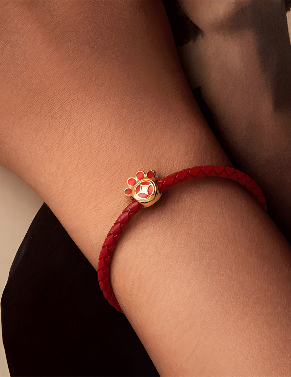 Charm de Plata .925, Chinese Cat'S Paw, Miow