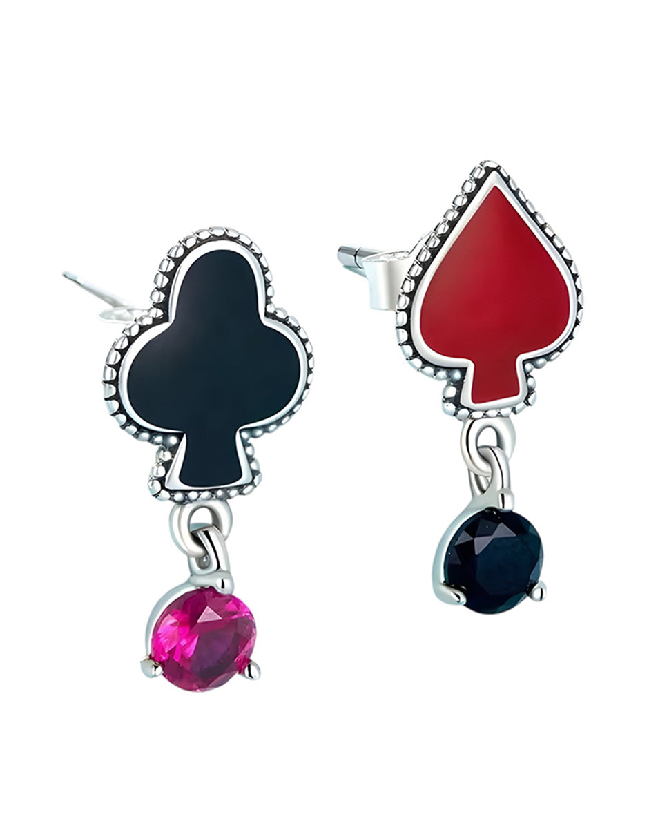 Aretes de Arlequín, Plata .925, Ame Glam Pop
