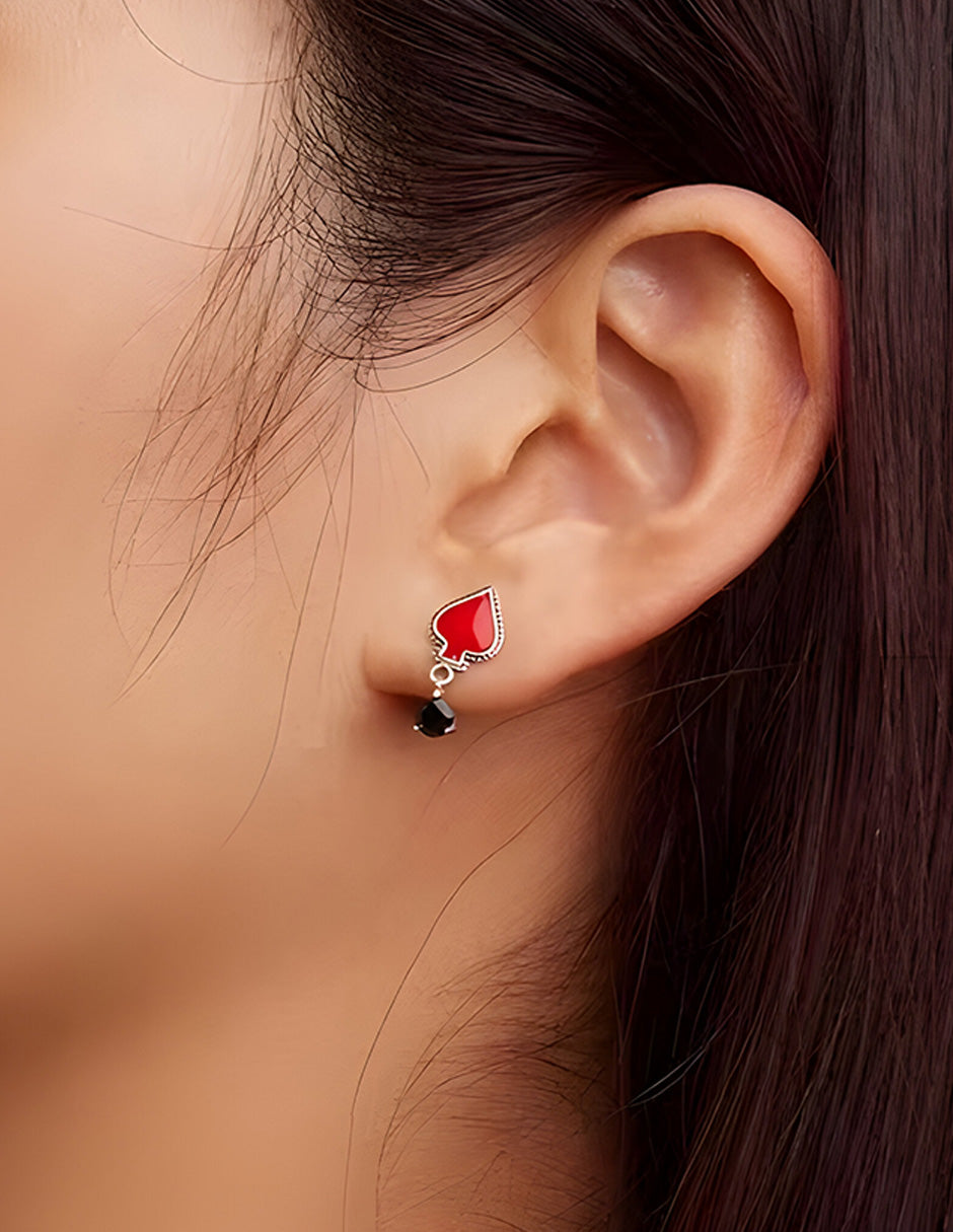 Aretes de Arlequín, Plata .925, Ame Glam Pop