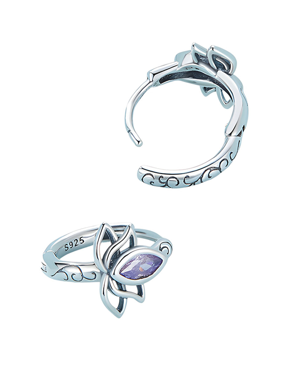 Aretes de Flor, Plata .925, Ame Glam Pop