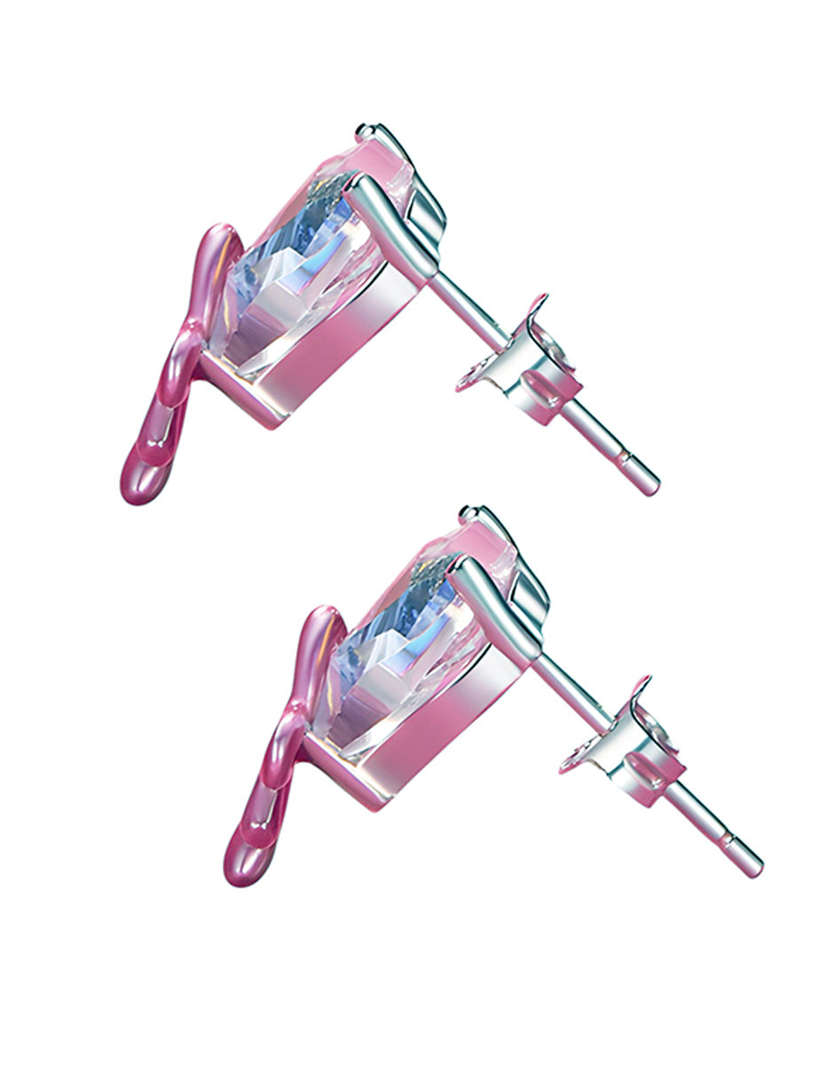 Aretes de Corazón, Plata .925, Ame Glam Pop