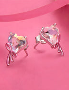 Aretes de Corazón, Plata .925, Ame Glam Pop