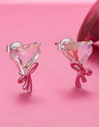 Aretes de Corazón, Plata .925, Ame Glam Pop