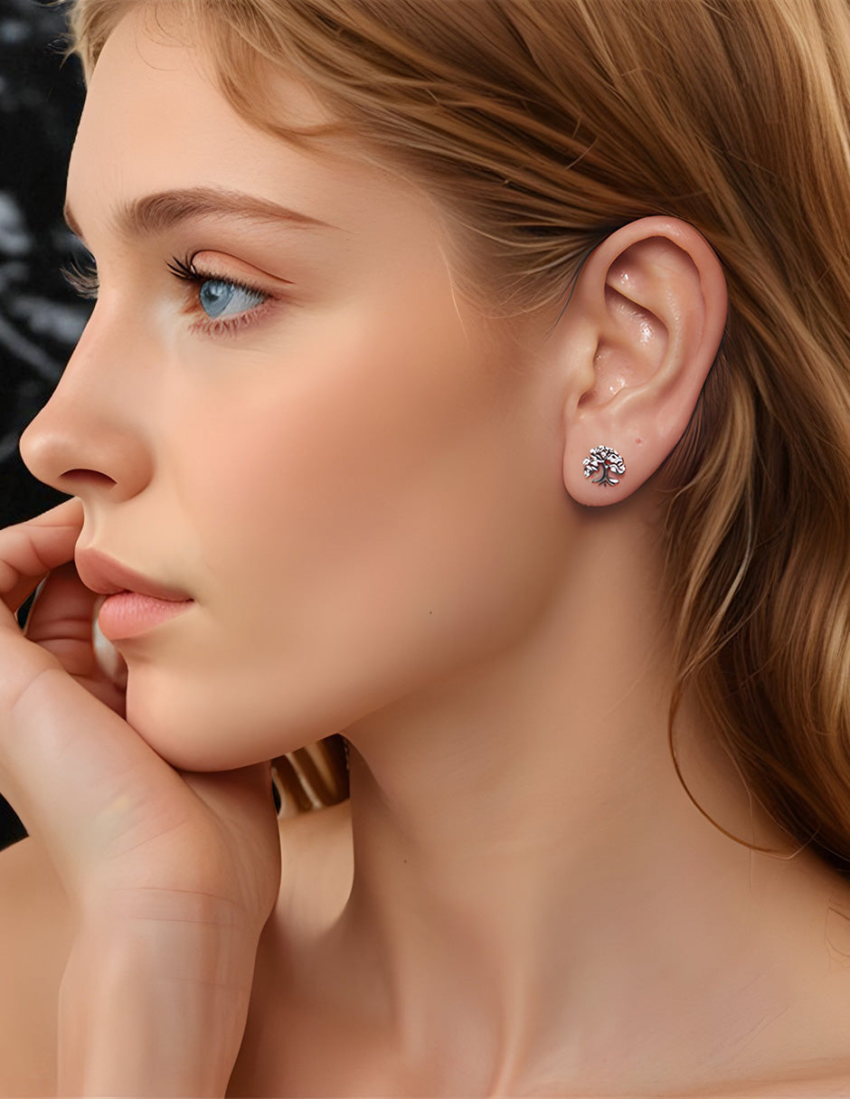 Aretes de Árbol, Plata .925, Ame Glam Pop