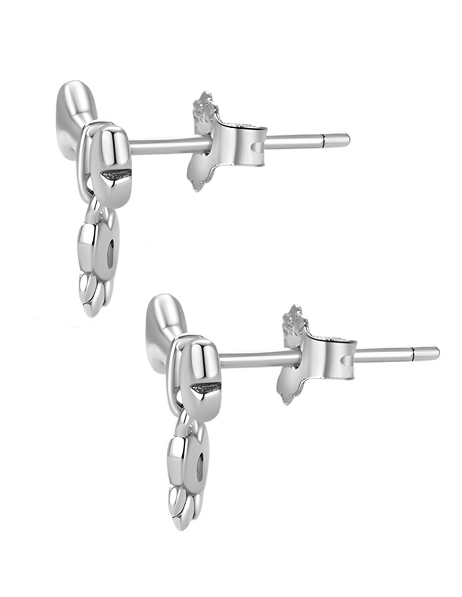 Aretes de Huella, Plata .925, Ame Glam Pop