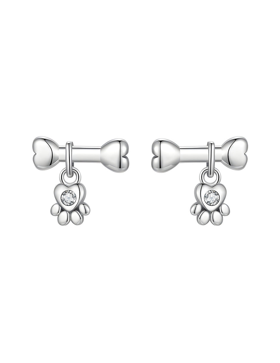 Aretes de Huella, Plata .925, Ame Glam Pop