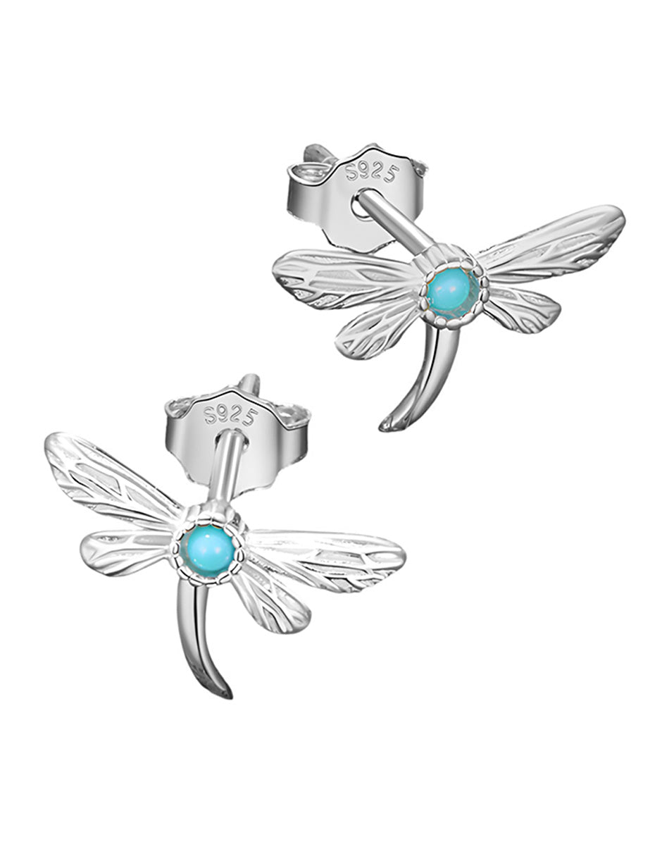 Aretes de Libélula, Plata .925, Ame Glam Pop