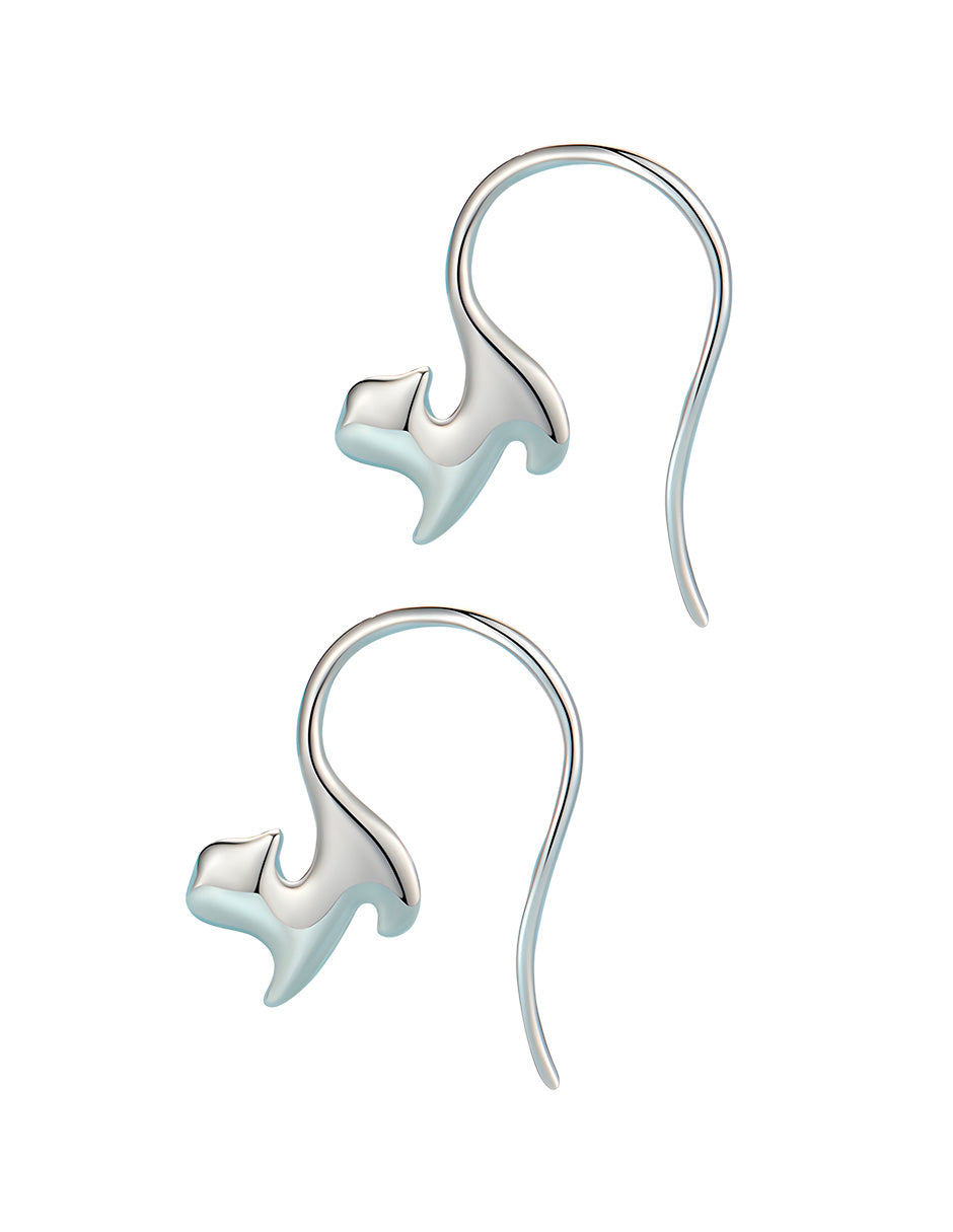 Aretes de Plata .925, Hanging Cats, Miow