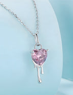 Collar de Corazón, Plata .925, Ame Glam Pop