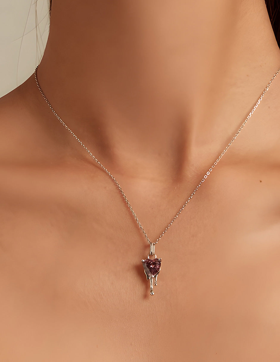 Collar de Corazón, Plata .925, Ame Glam Pop