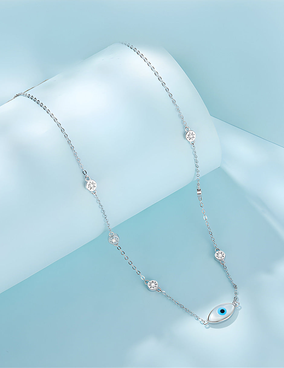 Collar de Ojo Turco, Plata .925, Ame Glam Pop