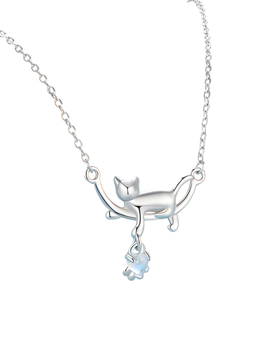 Collar de Plata .925, Lazy Cat, Miow