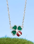 Collar de Trébol, Plata .925, Ame Glam Pop