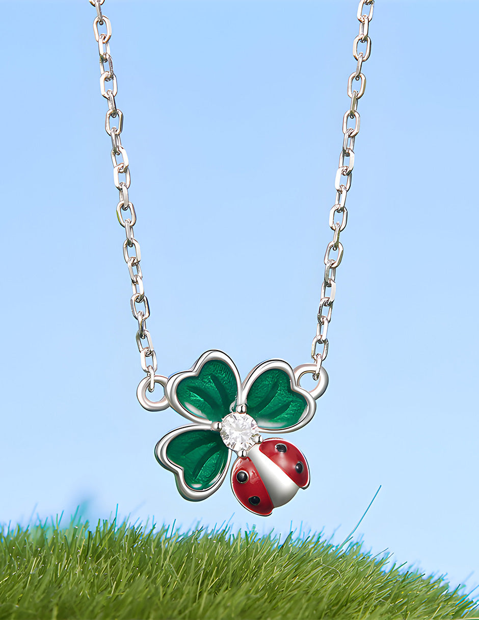 Collar de Trébol, Plata .925, Ame Glam Pop