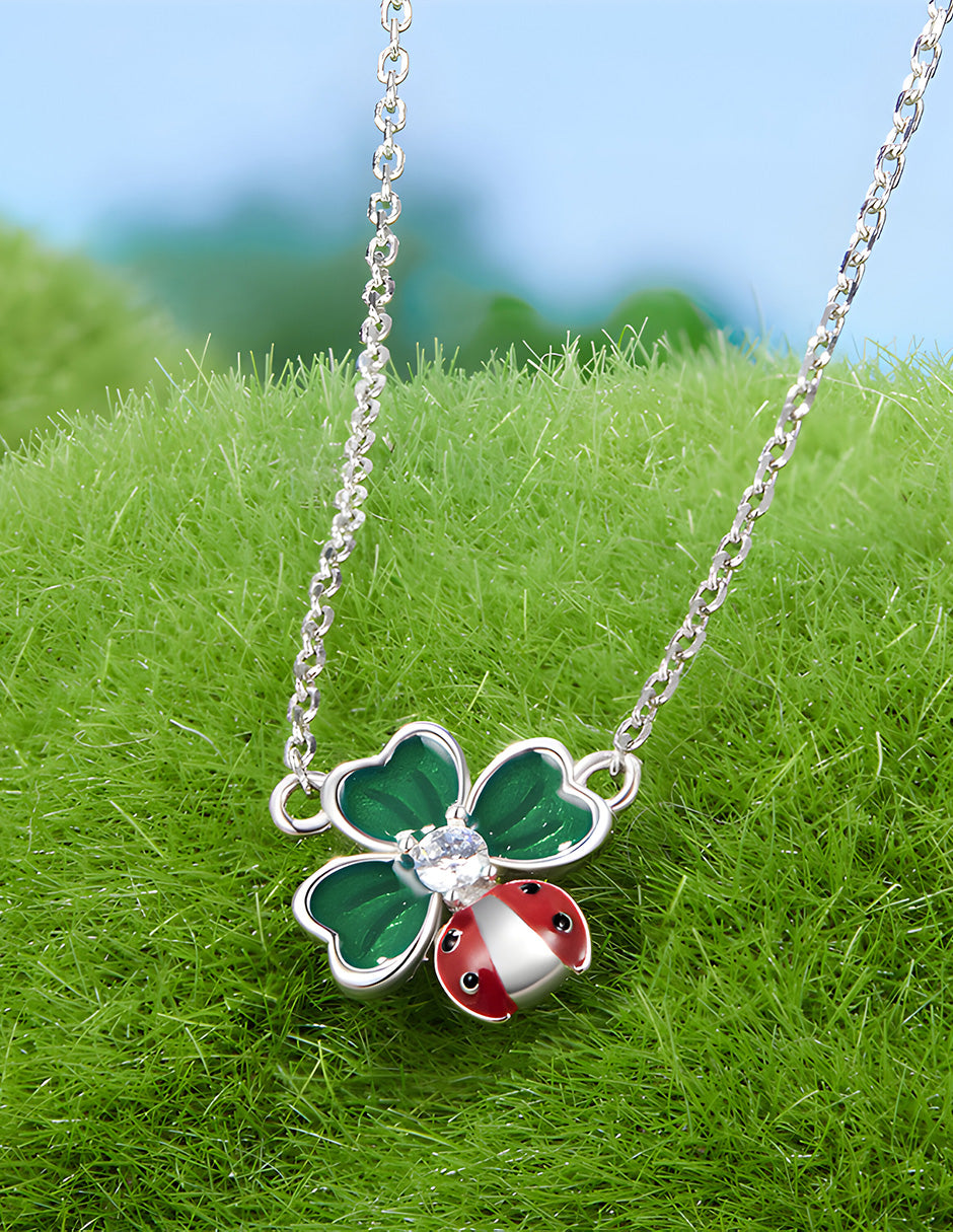 Collar de Trébol, Plata .925, Ame Glam Pop
