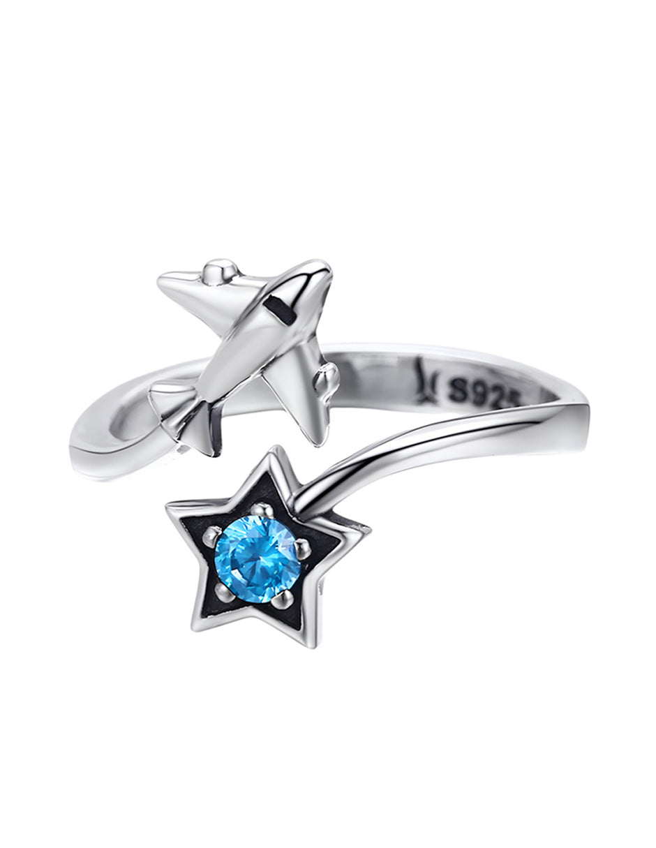 Anillo de Estrella, Plata .925, Ame Glam Pop