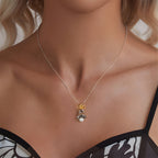 Collar con dije Ame Jewelry Glam pop de plata p 925