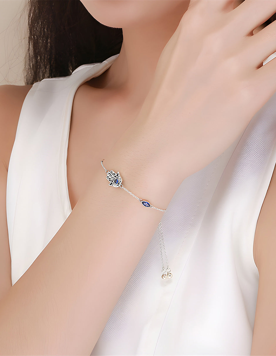 Pulsera Mano Fátima, Plata .925, Ame Glam Pop