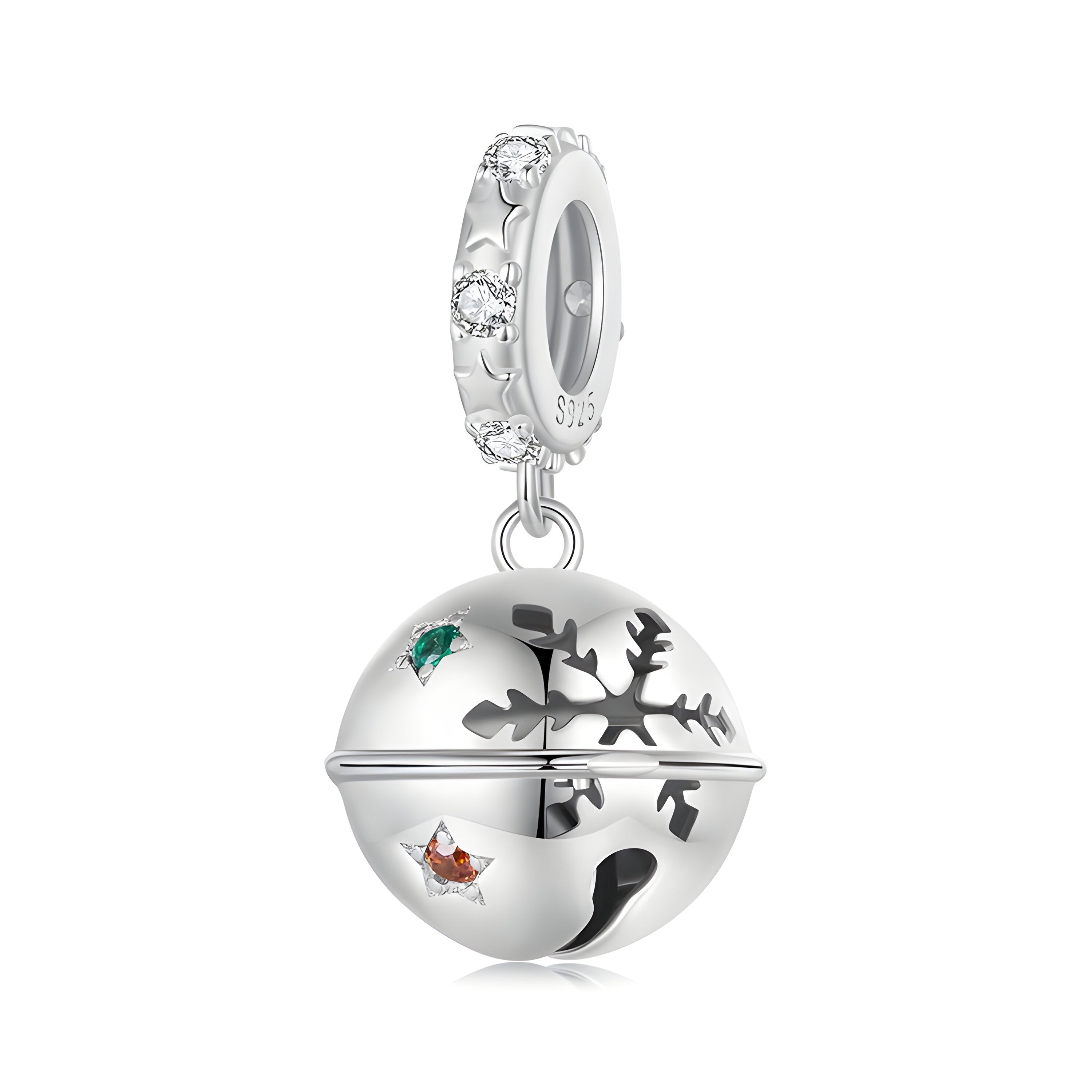 Charm de cascabel Ame Jewelry Glam pop de plata p 925