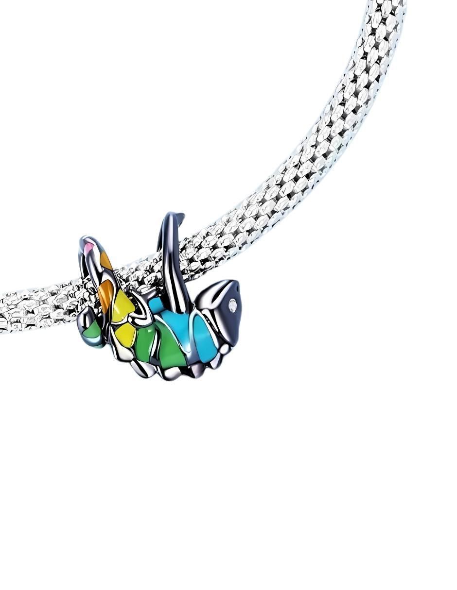 Charm de Camaleón, Plata .925, Ame Glam Pop